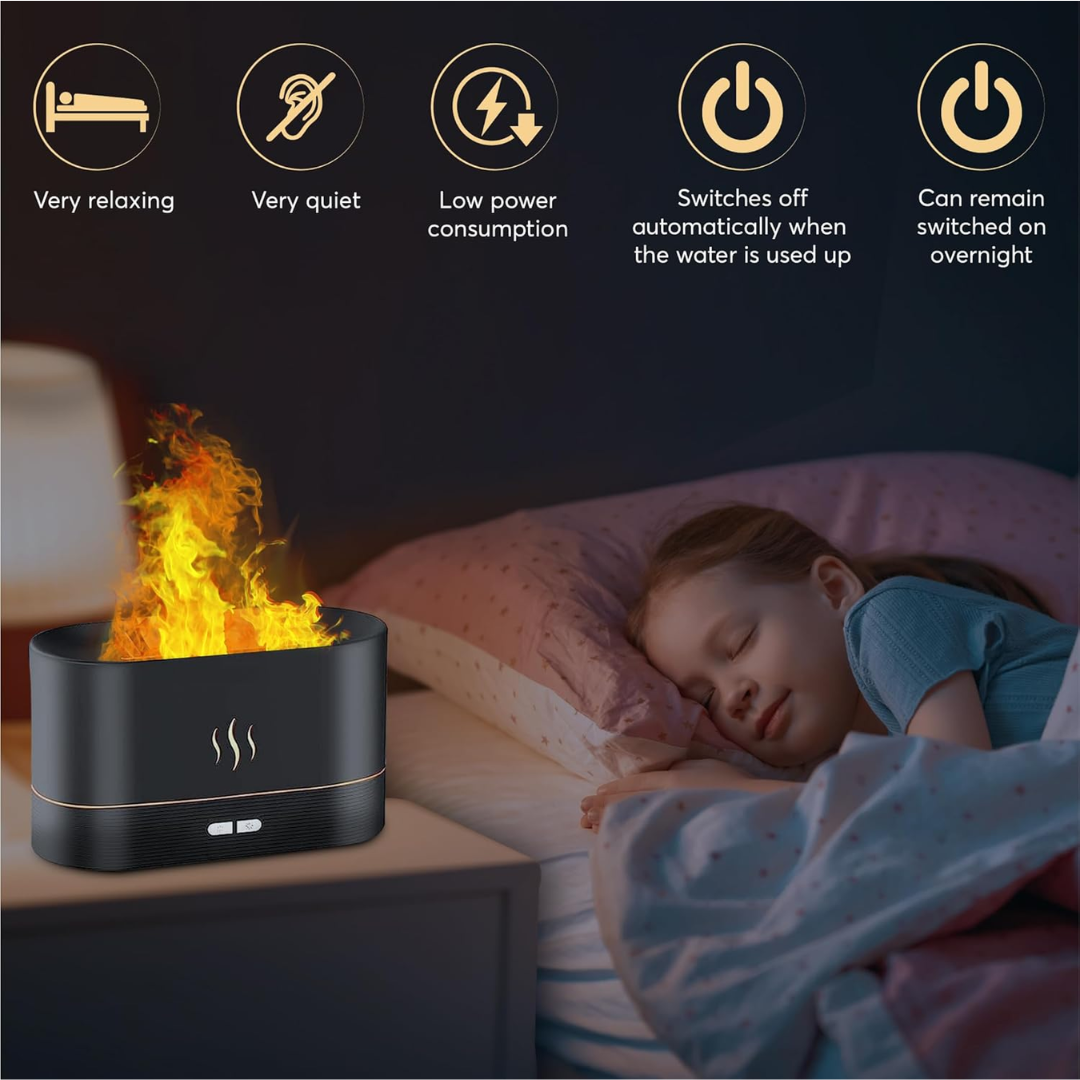 Humidificador con efecto llama
